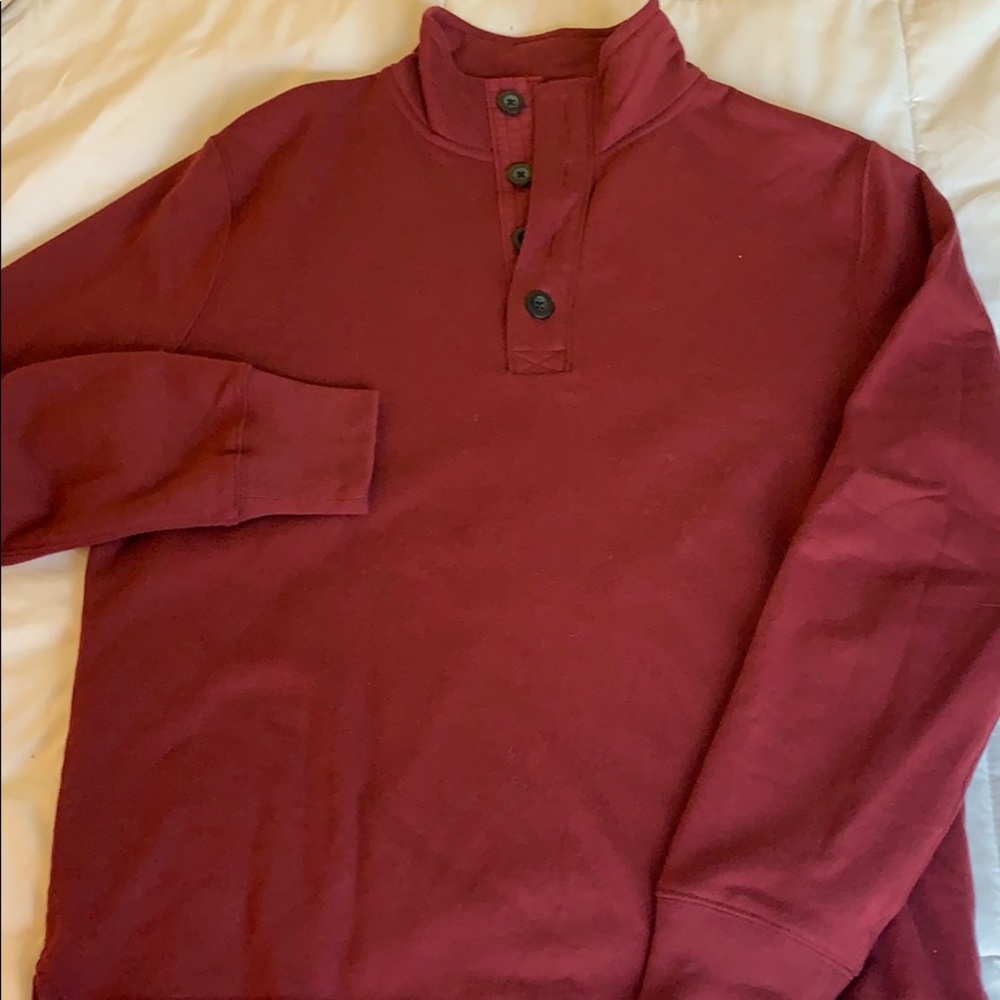 JCrew 1/4 button sweater